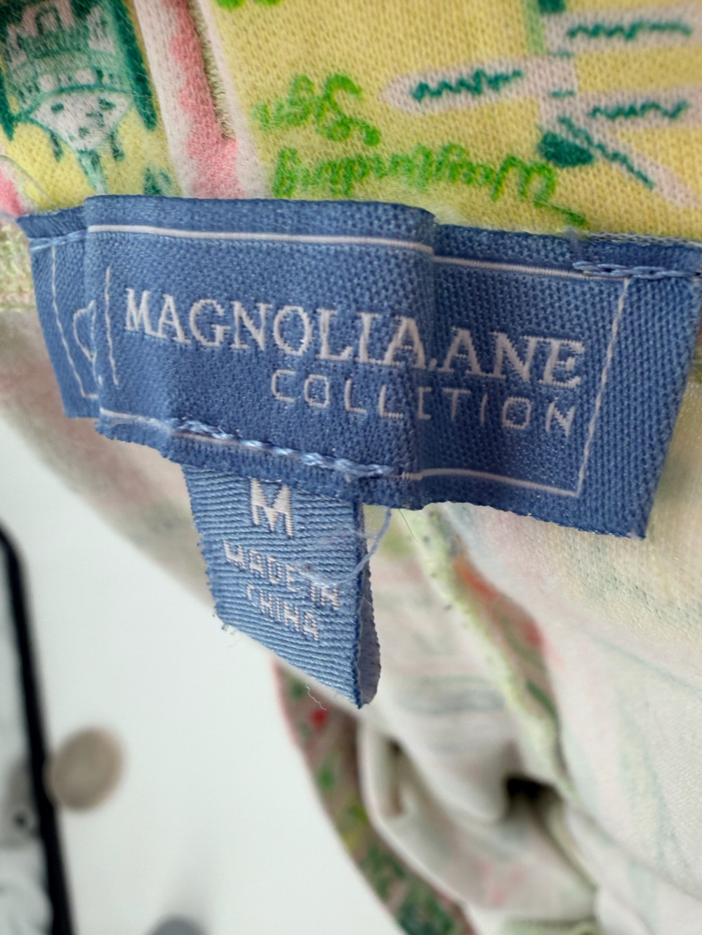 Masters Ladies Magnolia Lane Postage Stamps Pajama Lounge Pants Medium - Picture 3 of 5